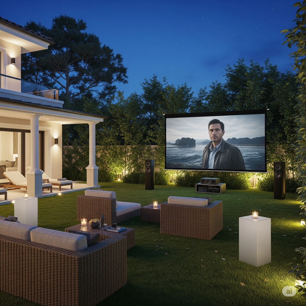 Outdoor Cinema & Audio Solutions for Villas and Gardens